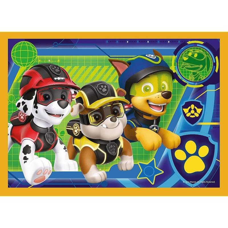 Trefl 34395 -  4 in 1  Puzzle, Das lustige Team von PAW Patrol, von 35 bis 70 Teilen, 4 Sets