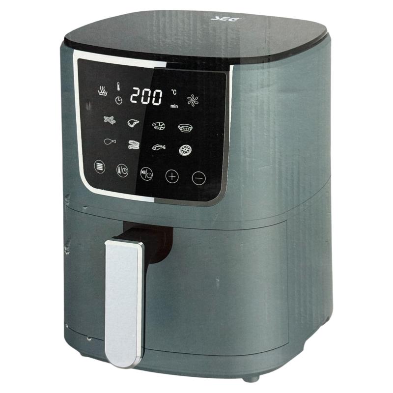 SEG Digitale Heissluft Fritteuse AF2599 Airfryer 4 Liter - grau/ blau 