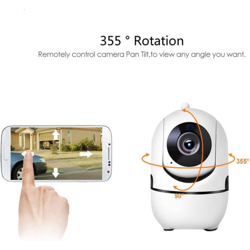 Denver SHC-150 überwachungskamera WiFi mit IR-LED für Nachtsicht, HD 1280x720p, 12fps WEISS