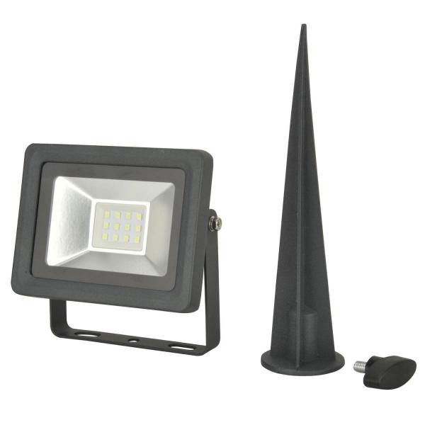 UNITEC LED Strahler für Außenbereich, 10 Watt, 750 Lumen, 6500 Kelvin, anthrazit