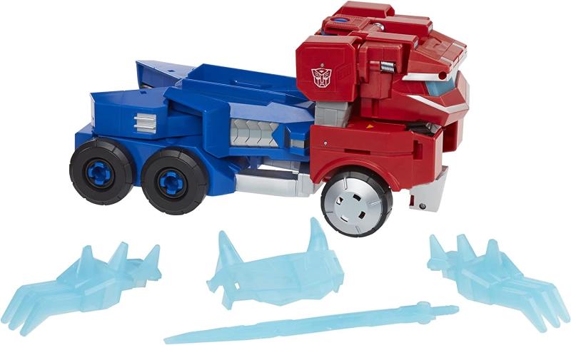 Transformers Spielzeug Bumblebee Cyberverse Adventures Roll N’ Change OPTIMUS PRIME Figur, 25 cm