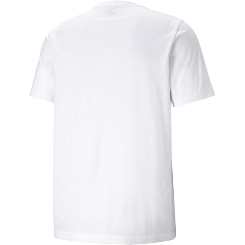 PUMA Herren T-Shirt Essentials Tee – Rundhals-Kragen Logo WEISS - L
