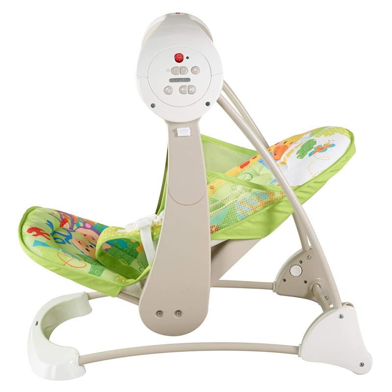 Mattel Fisher-Price CCN92 2 in 1 Babyschaukel im Regenwald Design