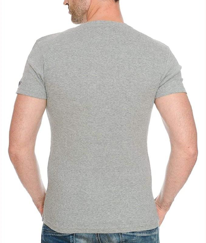 Geographical Norway Herren Uni T-Shirt JUBA Kurzarm (XL - Grau)