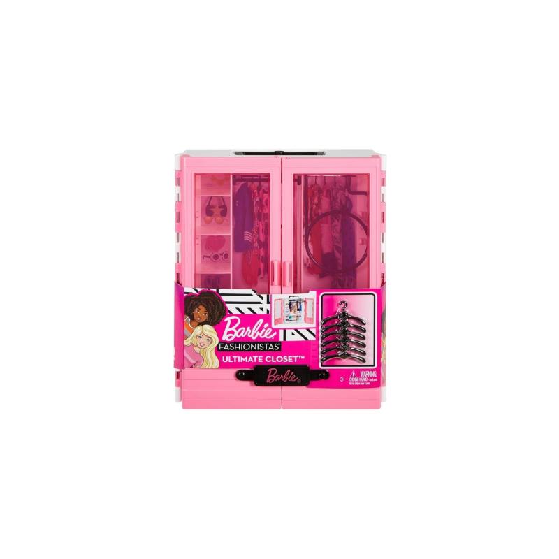 Barbie GBK11 - Traum Kleiderschrank, tragbares Modespielzeug