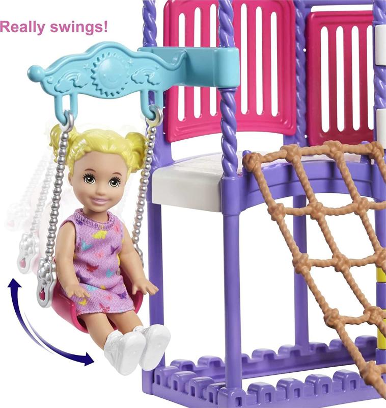 Barbie GHV89 - Skipper Babysitters Inc.”Spielplatz Spielset mit Skipper- und Kleinkind-Puppe