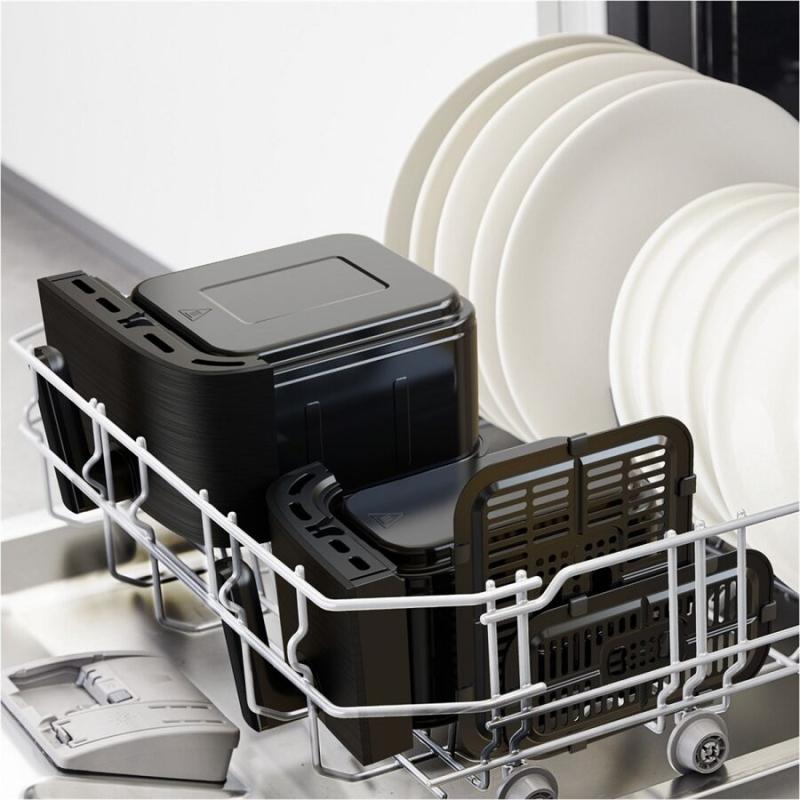Tefal® EY901N10 Dual Easy Fry Doppel-Heißluftfritteuse 8,3 L Gesamtfüllmenge 