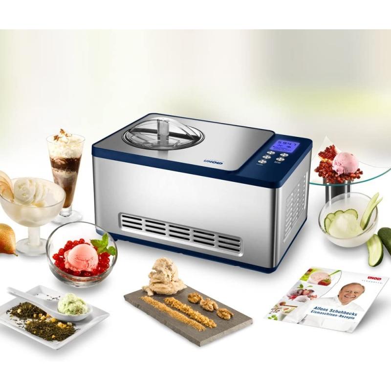 UNOLD Eismaschine Schuhbeck exklusiv, mit Kompressor, 1,5 Liter Eiscreme, 48818