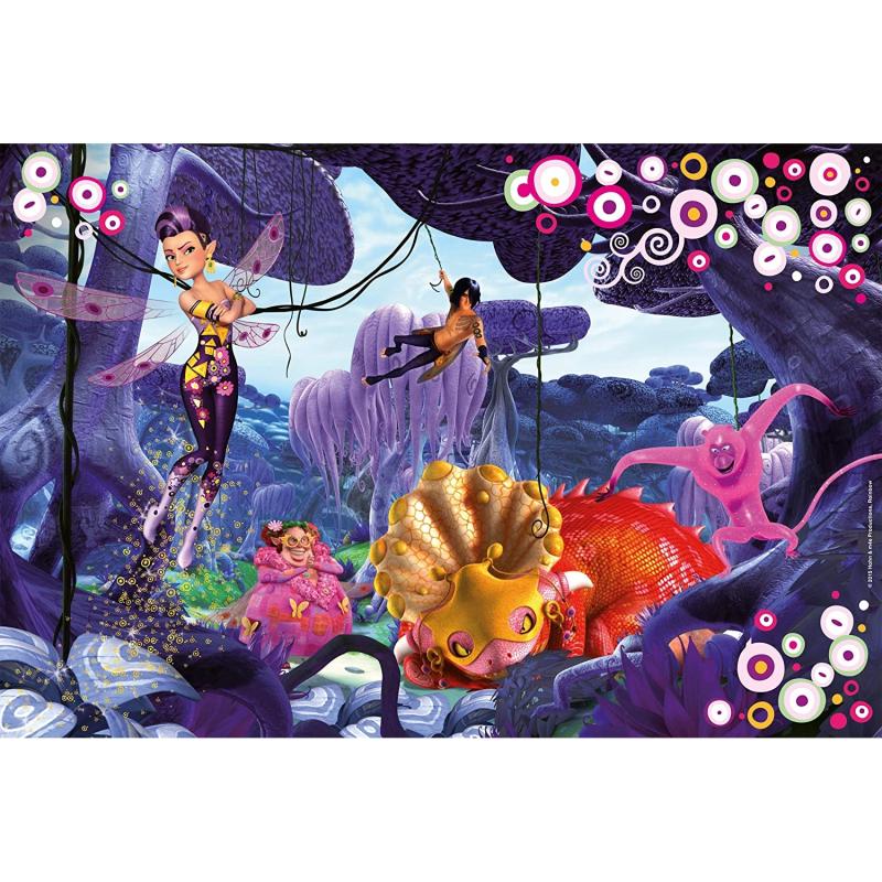 Schmidt Spiele 56510 Mia & Me, 4 Kinderpuzzle im Metallkoffer, 2x60 und 2x100 Teile