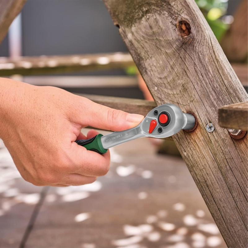 Bosch Mobility-Handwerkzeug-Set, 26-teilig (kompaktes und mobiles Werkzeug-Set für Heimwerkerarbeiten und unterwegs; 1/4"-Ratsche; Kombizange; Universalschraubendreher; in Stofftasche
