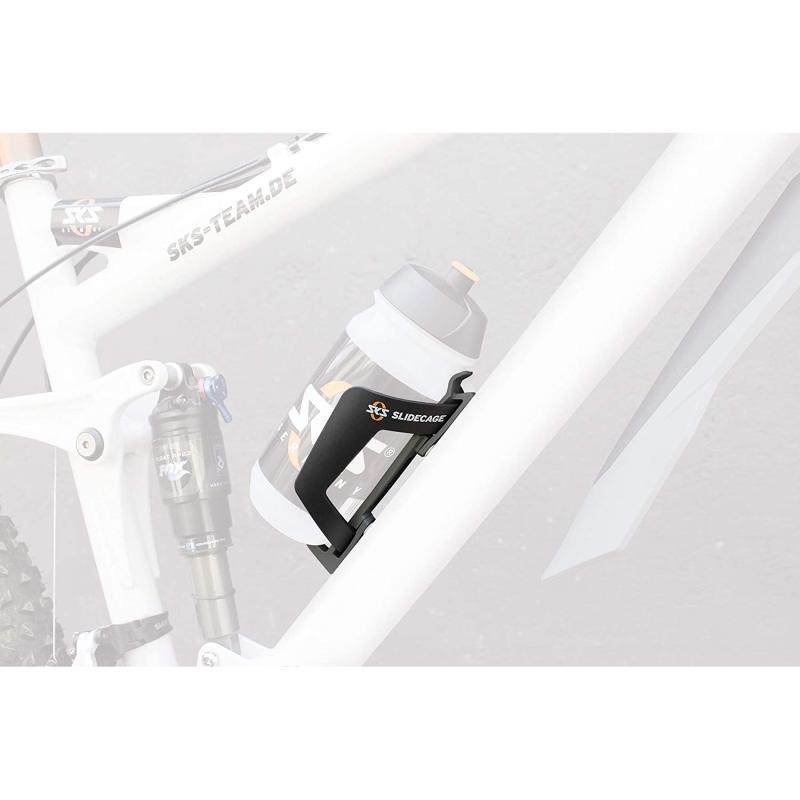 SKS GERMANY SLIDECAGE Flaschenhalter für Fahrräder (Getränkehalter für Links- & Rechtshänder, erlaubt entnehmen der Flasche von oben & der Seite, f...