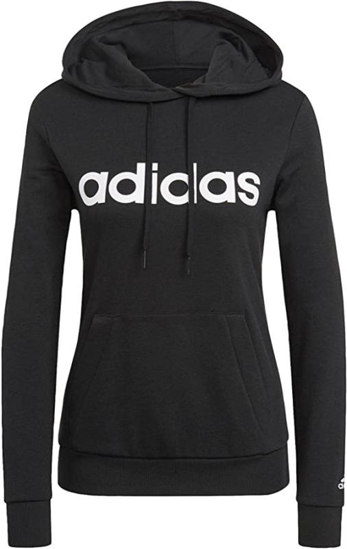 adidas Lin French Terry Kapuzensweat Black/White M