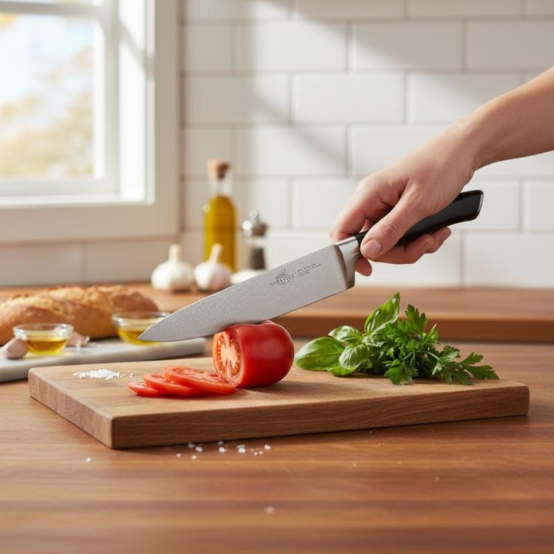 SABATIER Couteau Chef's - Kochmesser - Klingenlänge: 20 cm Edelstahl/schwarz