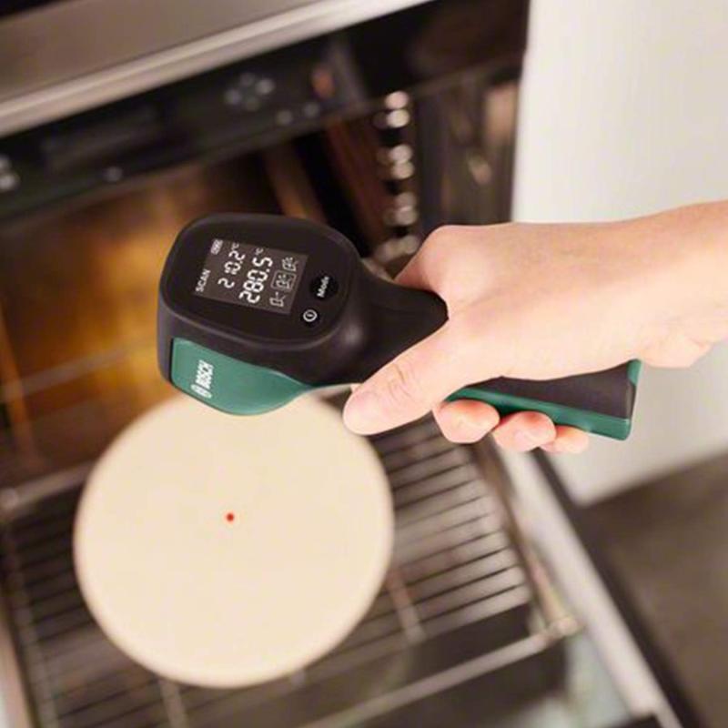 Bosch Infrarotthermometer UniversalTemp (-30°C…+500°C, einfach und präzise messen, 3 vordefinierte Materialgruppen)