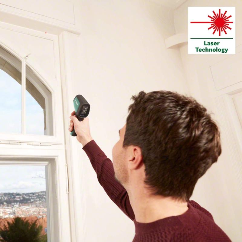 Bosch Infrarotthermometer UniversalTemp (-30°C…+500°C, einfach und präzise messen, 3 vordefinierte Materialgruppen)