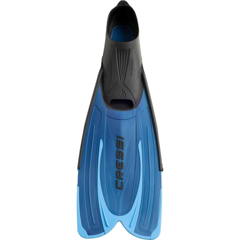 Cressi Agua - Unisex Premium Flossen Self Adjusting zum Tauchen, Apnoe, Schnorcheln und Schwimmen, Blau (Hellblau), 43/44
