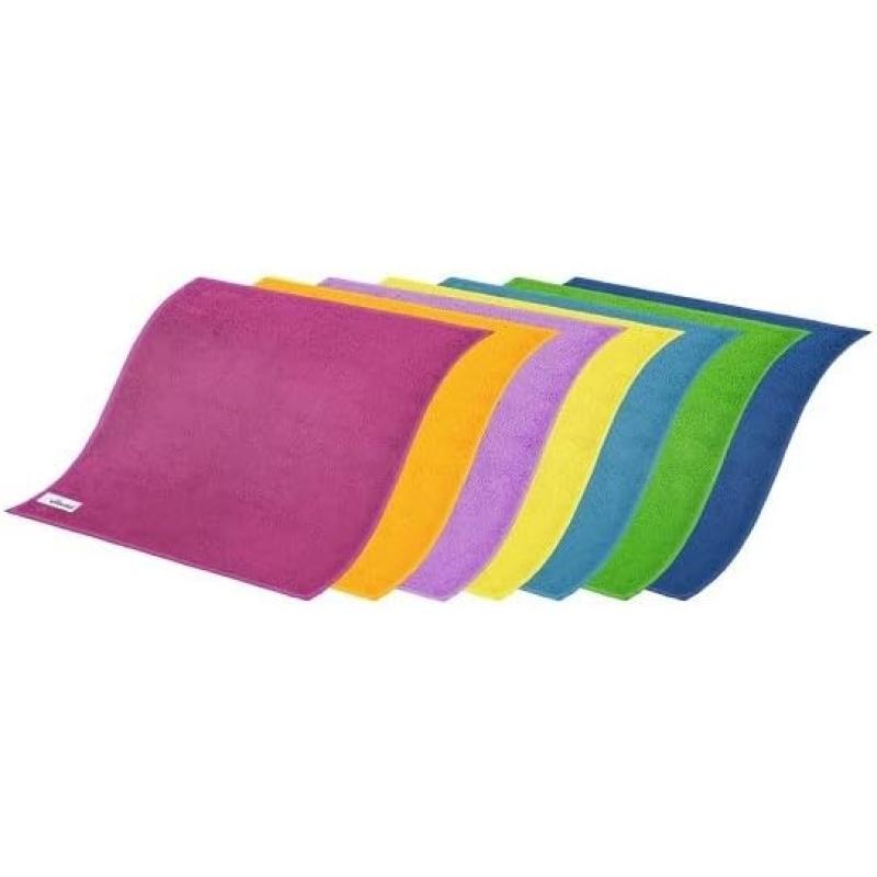 Vileda Mikrofasertücher Colors 7er Pack, Allzwecktücher Multipack aus Mikrofasern, 30 x 30 cm