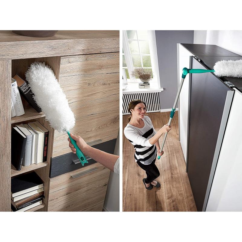 Leifheit Staubwedel Duster XL mit antistatischen Mikrofasern gegen Staub