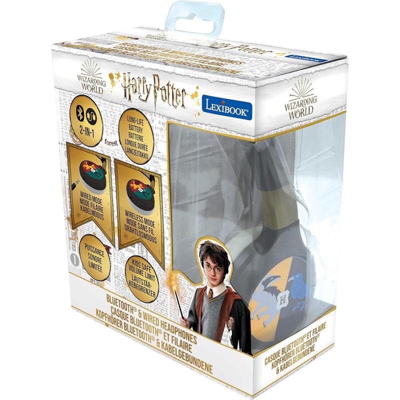 LEXIBOOK 2-in-1-Bluetooth & Kabelgebundene Kopfhörer HARRY POTTER