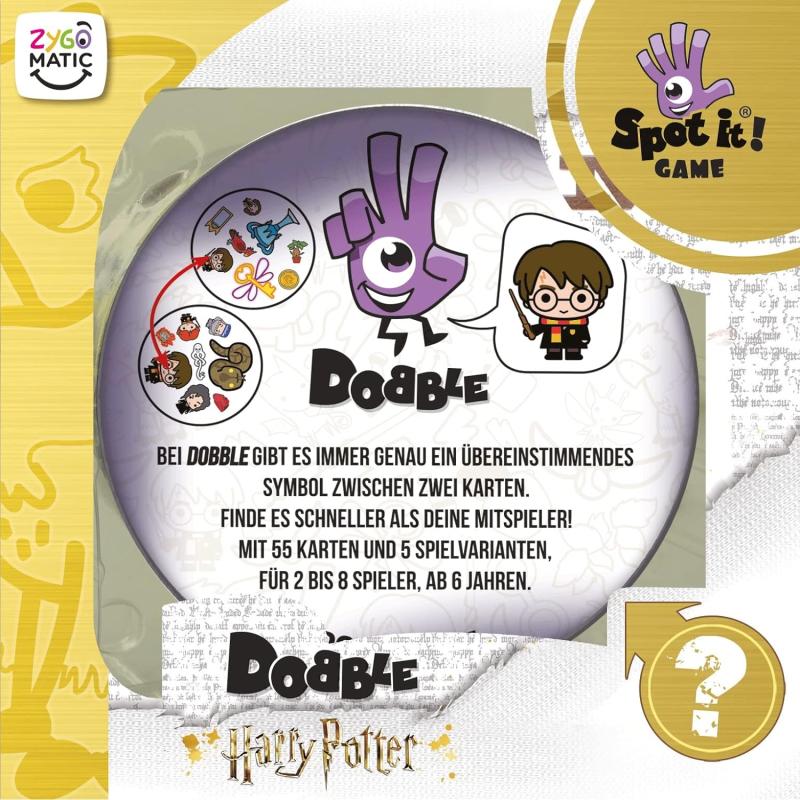 Asmodee Dobble HARRY POTTER Familienspiel Kartenspiel 2-8 Spieler