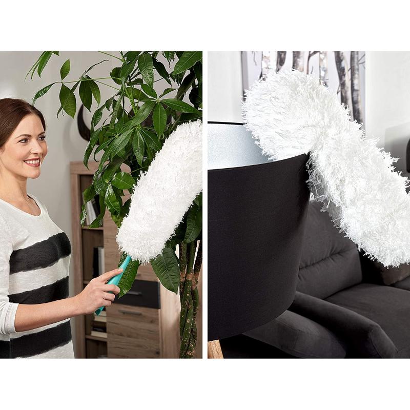 Leifheit Staubwedel Duster XL mit antistatischen Mikrofasern gegen Staub