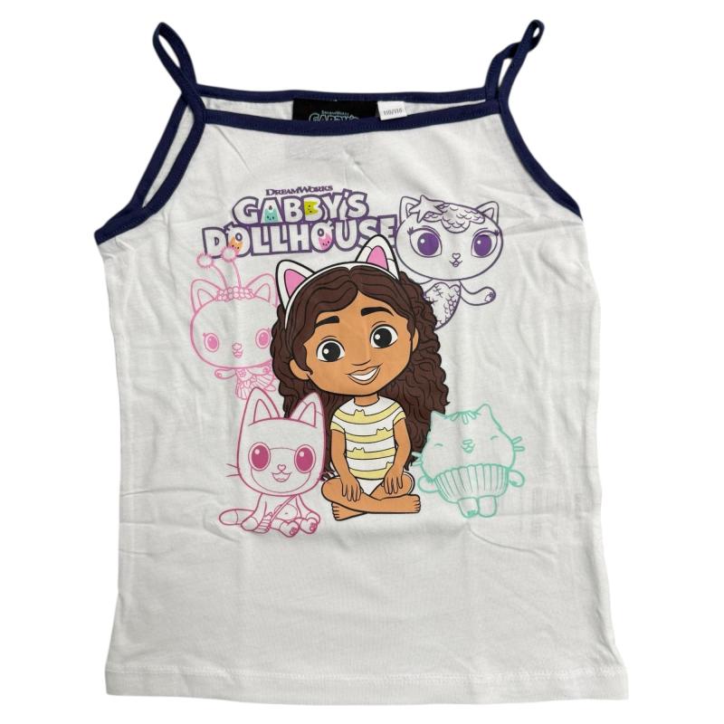 GABBY´S DOLLHOUSE - 2er Pack Kinder Lizenz Unterhemd 110/116