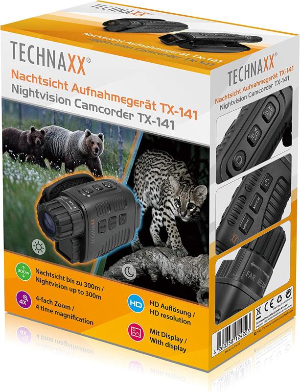 Technaxx Night Vision TX-141 4862 Nachtsichtgeraet mit Digitalkamera 4 x 24mm Generation Digital