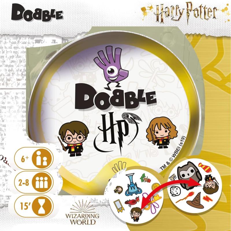Asmodee Dobble HARRY POTTER Familienspiel Kartenspiel 2-8 Spieler