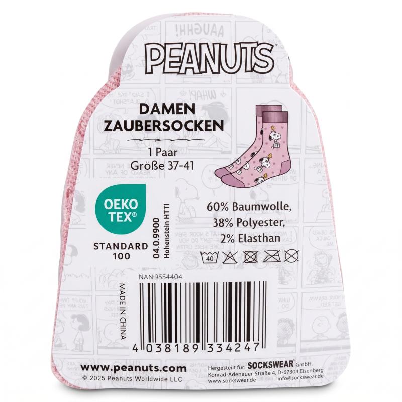 PEANUTS 1 Paar Damen ZAUBERSOCKEN Rosa 37-41 