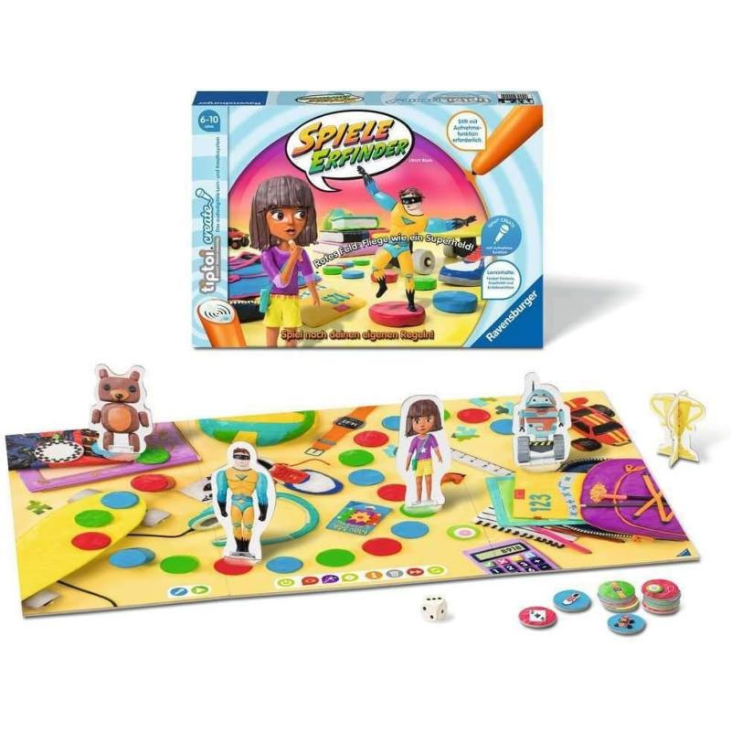 Ravensburger 00045 tiptoi CREATE Spiele-Erfinder, Kreativspiel mit Aufnahmefunktion