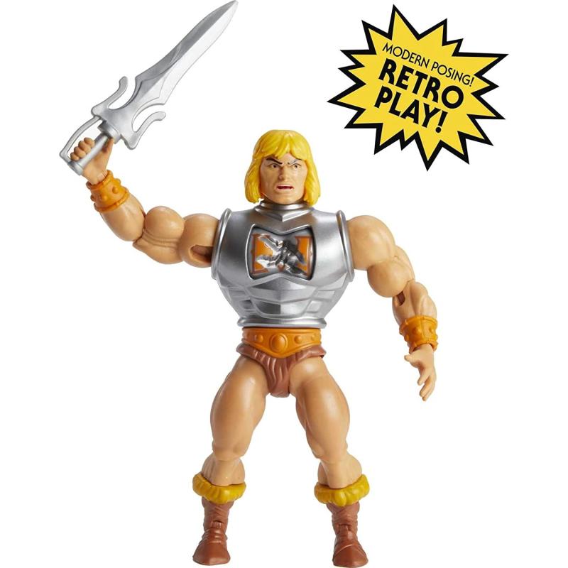 Masters of the Universe GVL76 - Origins Deluxe He-Man Actionfigur, ca. 14 cm groß