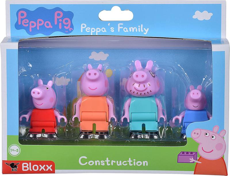 BIG-Bloxx Peppa Pig Peppa´s Family - Mama und Papa Wutz, Schorsch und Peppa