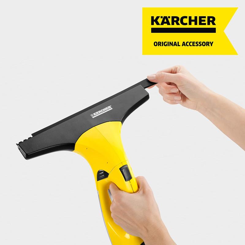 Kärcher Abziehlippen 280 mm für Akku-Fenstersauger, streifenfreie Reinigung ohne heruntertropfendes Wasser, geeignet für alle glatten Oberflächen