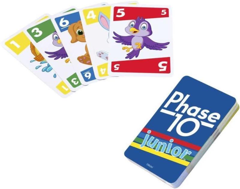 Mattel Games - Phase 10 Junior Kartenspiel, ab 4 Jahren