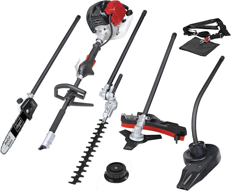 Scheppach Benzin Motorsense MTC42-5P | 1,5PS - 2-Takt Motor | 42,7cm³ | 5in1 Multifunktionsgerät