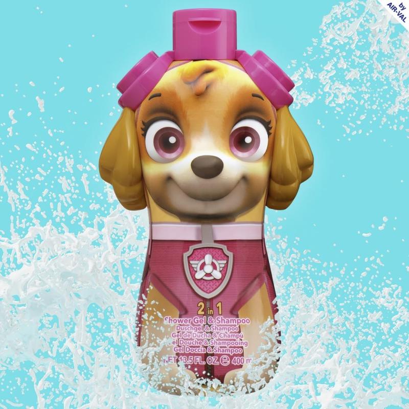 Paw Patrol 2in1 Duschgel & Shampoo (400 ml) 3D Figur  - SKYE