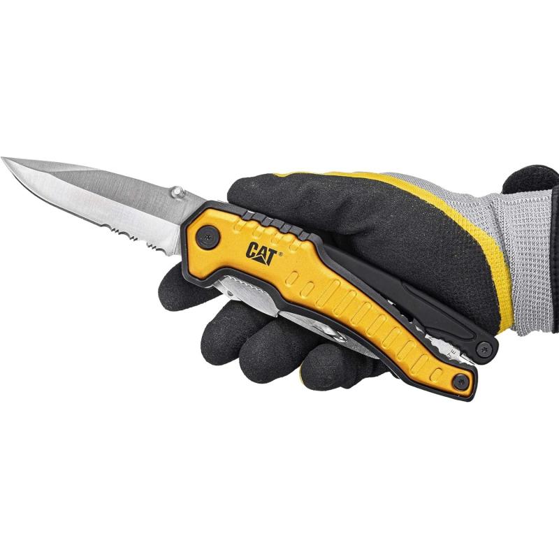 Caterpillar Multitool XL mit Werkzeugen aus Edelstahl, 9 in 1 CAT-Werkzeug
