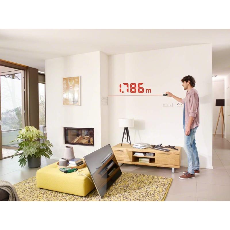 Bosch Laserentfernungsmesser Zamo (bis 20m einfach & präzise messen, 3. Gen. mit Aufsatz-Funktion)