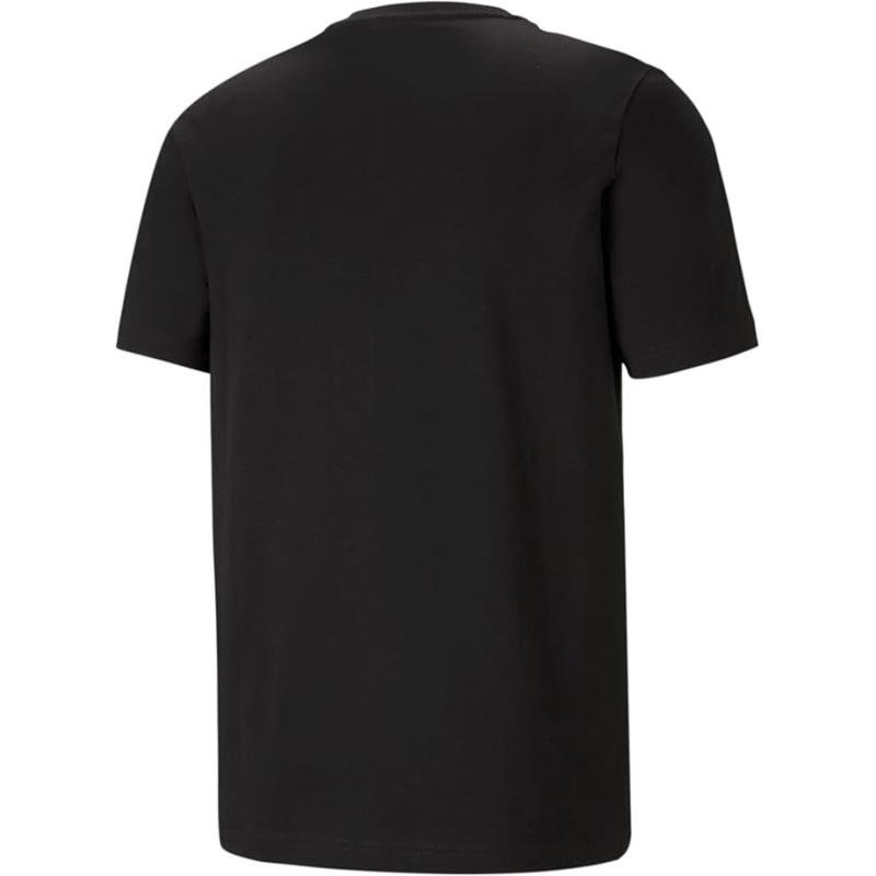 PUMA Herren T-Shirt Essentials Tee – Rundhals-Kragen Logo BLACK - XL