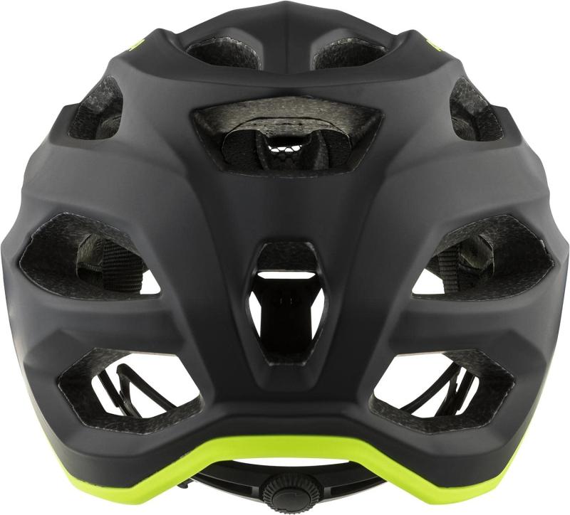 ALPINA Unisex - Erwachsene, CARAPAX 2.0 Fahrradhelm, black-neon yellow matt, 57-62 cm