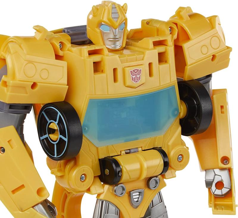Transformers Spielzeug Bumblebee Cyberverse Adventures Roll N’ Change BUMBLEBEE Action-Figur zum Anschieben, 25 cm