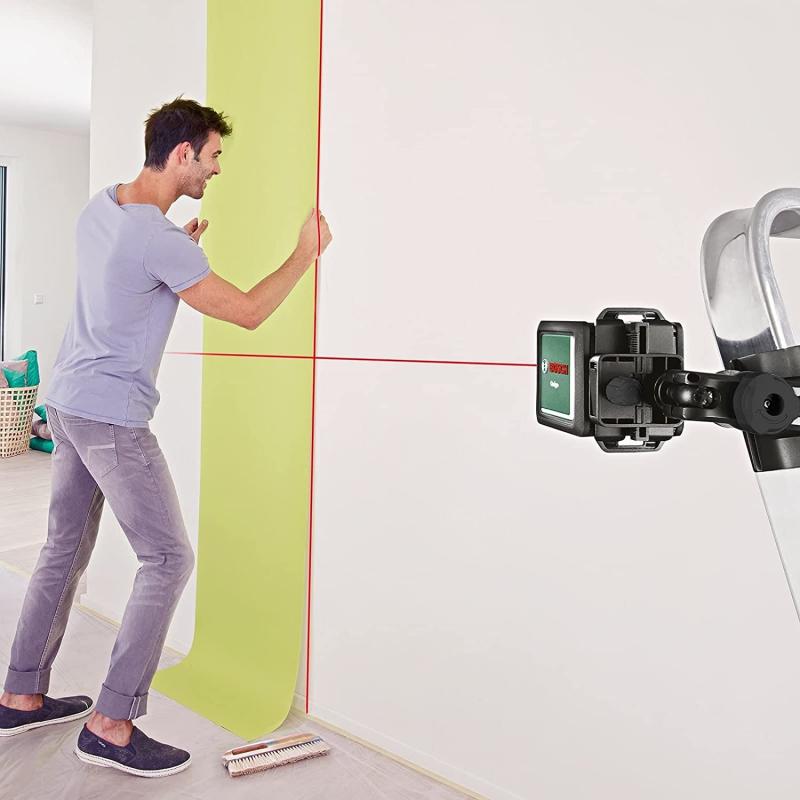 Bosch Kreuzlinienlaser Quigo mit Universalklemme MM 2