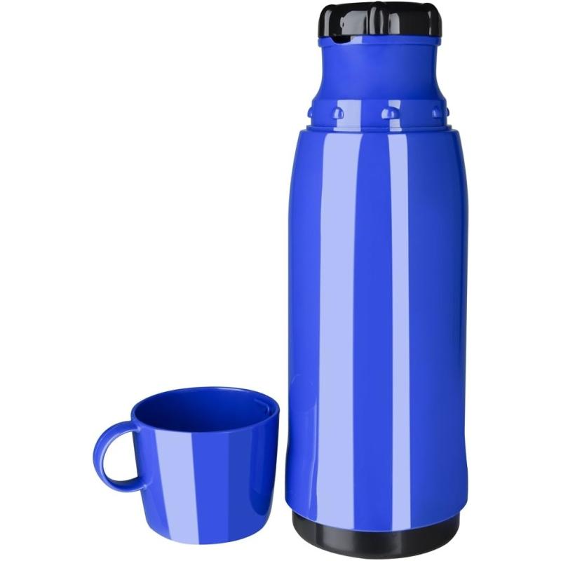 Emsa 502445 Isolierflasche 0.75 L, Schraubverschluss, BLAU Rocket