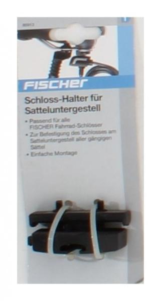 Fischer Halterung Schloss-Halter Satteluntergestell, Schwarz, M 