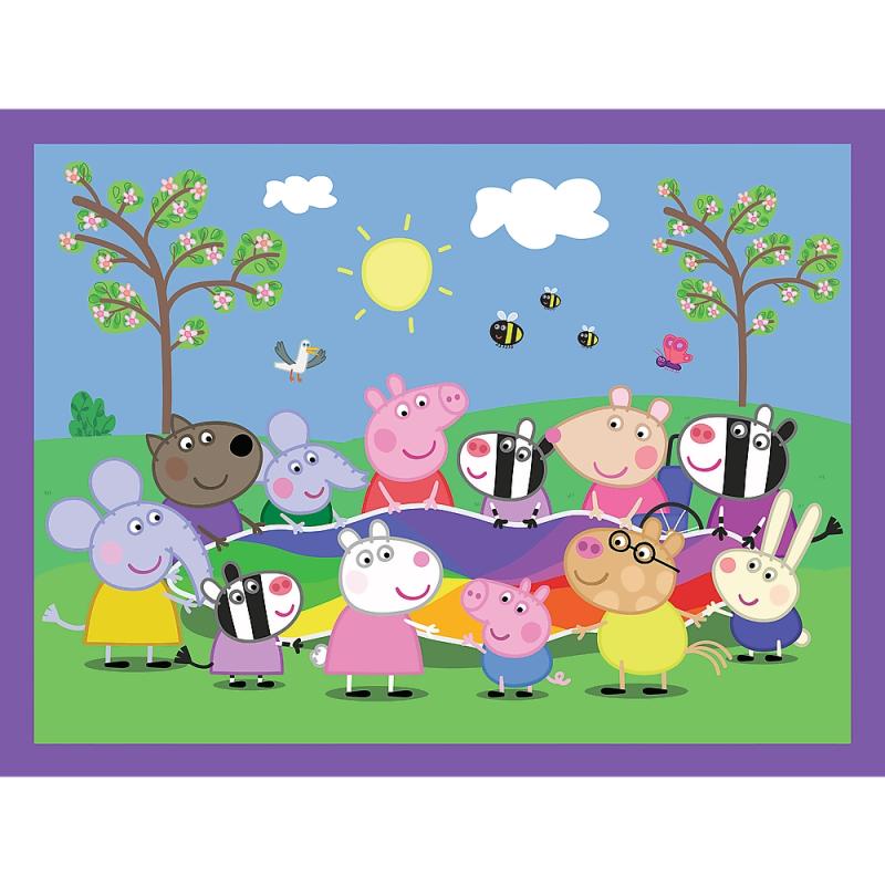 Trefl 93331 - 2 in 1 Puzzles + Memo Peppa Pig
