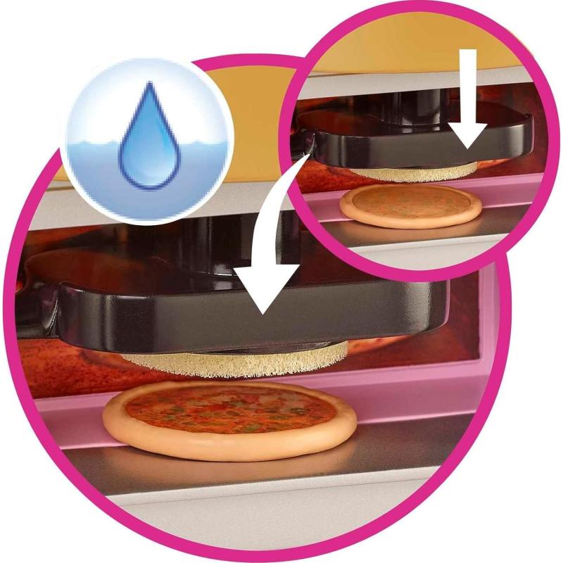 Barbie HGP59 - Cook'n Grill Restaurant Spielset, mit Köchin Puppe, Freundin und kleinem Mädchen