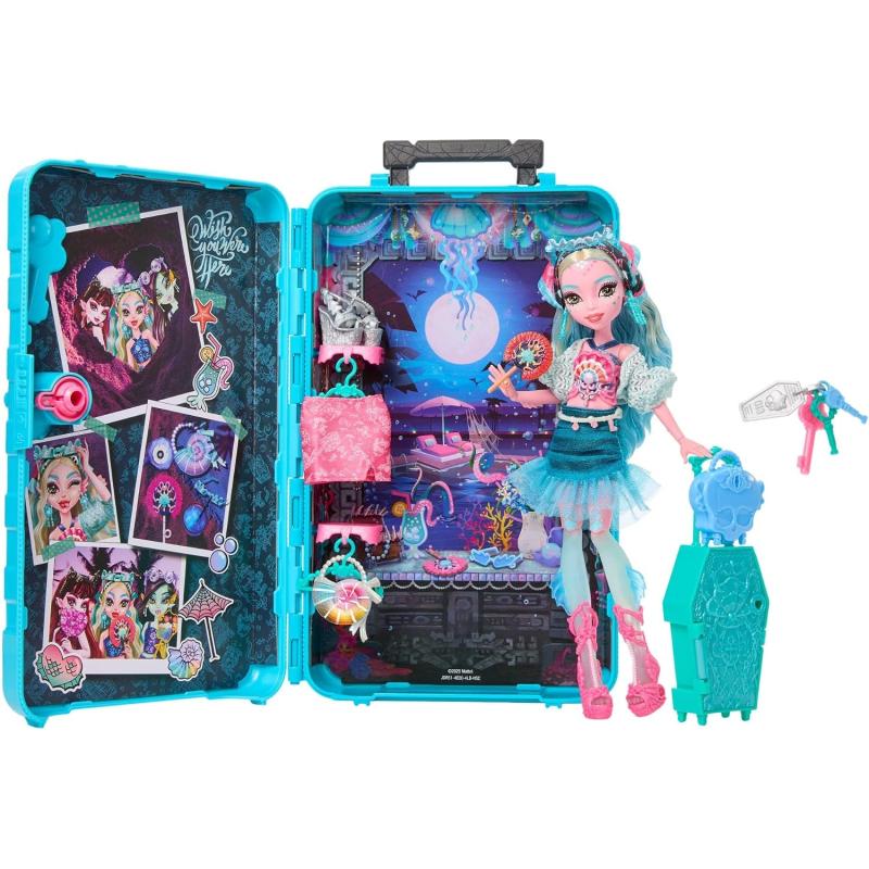 Monster High JDR51 - Verborgene Schätze Oase - LAGOONA BLUE - Puppe und Zubehörteile