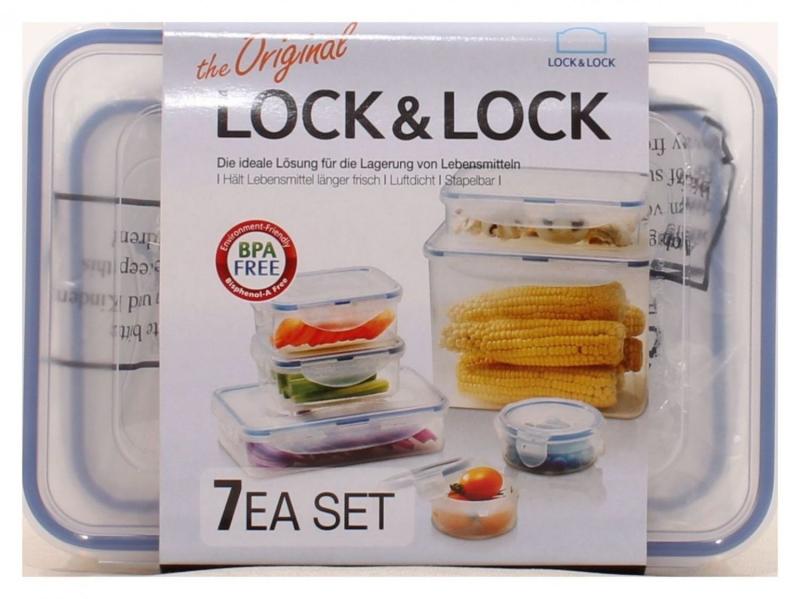 LocknLock Gefrierdosen Lunchbox Deckel Frischhaltedosen 7er Set