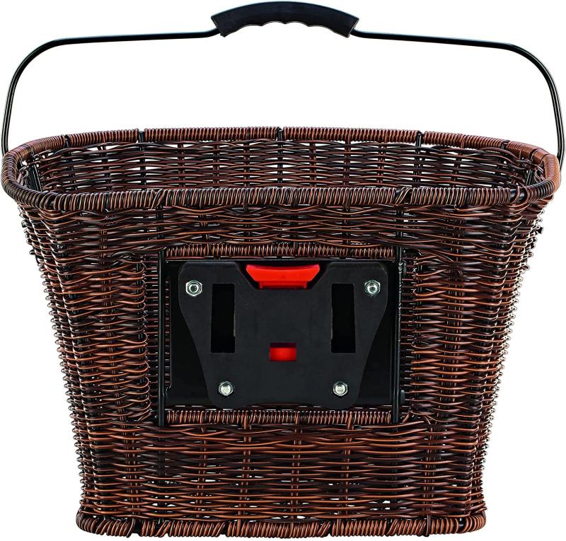 Prophete Fahrradkorb City Rattan-Optik, inkl. E-BIKE Halter, 34x26x25cm