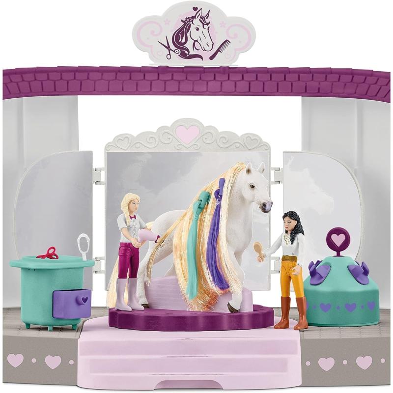 Schleich® 42588 Horse Club - Sofia's Beauties Pferde Beautysalon mit Stall, 99-teiliges Spielset